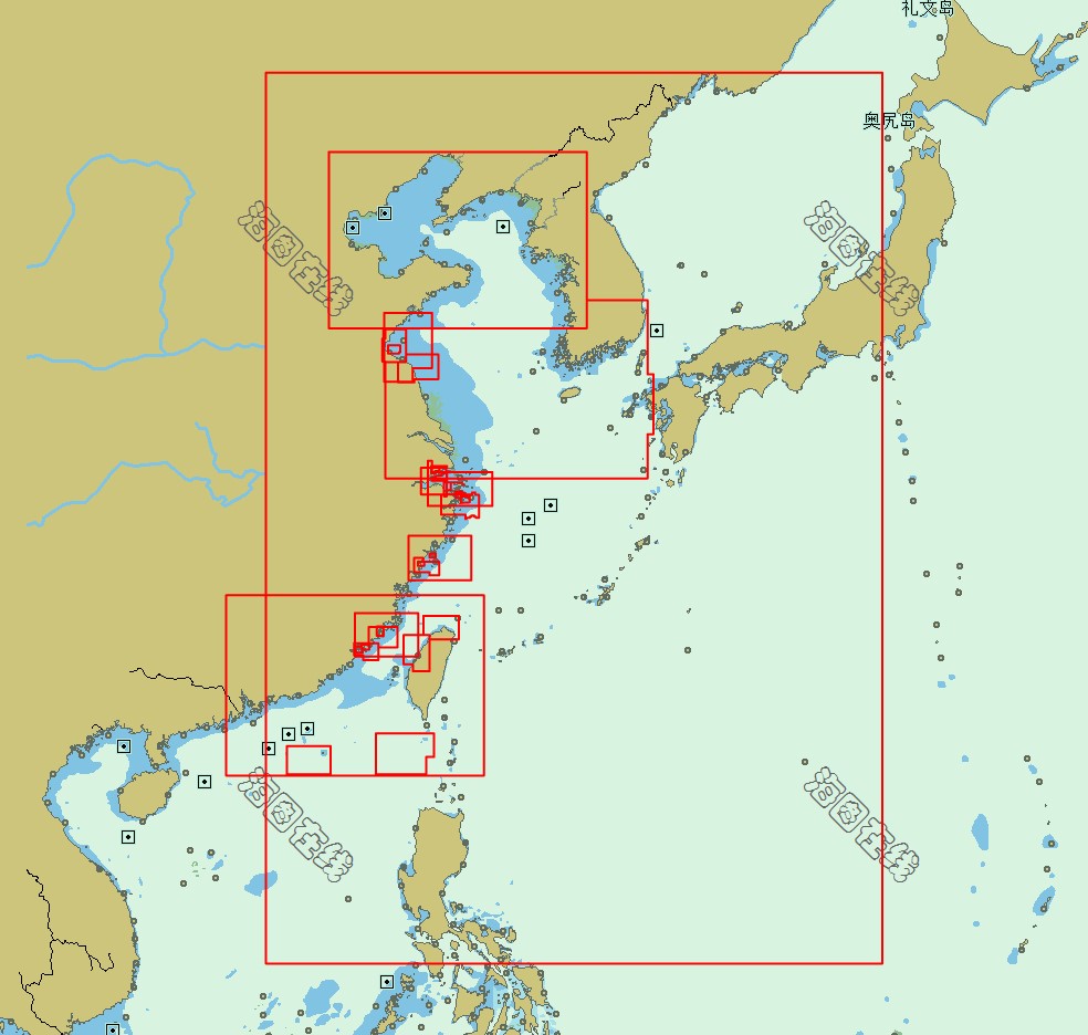 2019年7月11日星期四(2019年第28周),中国海军海道测量局海图数据变化
